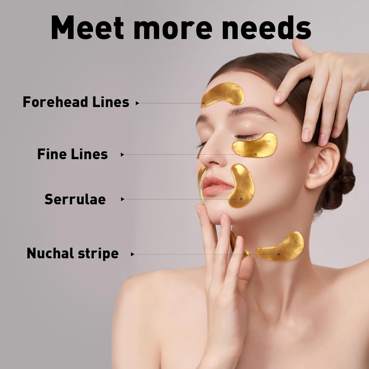 CHMI Under Eye Patches (50 Pairs) - 24K Gold Eye Patches for Puffy Eyes, Dark Circles, EyeBags and Wrinkles, Collagen Skin Care Products, Beauty & Personal Care - Image 5