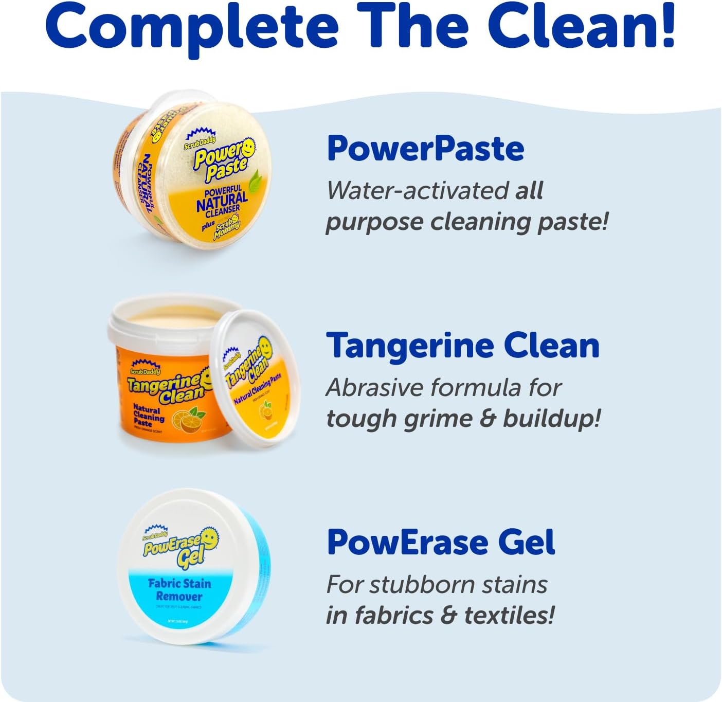 Scrub Daddy Scrub Mommy Sponges - Dish Scrubber + Non-Scratch Cleaning Sponges Kitchen, Bathroom + Multi-Surface Safe - Dual-Sided Dish Sponges for Scrubbing - Online Exclusive (3 Count) - Image 8