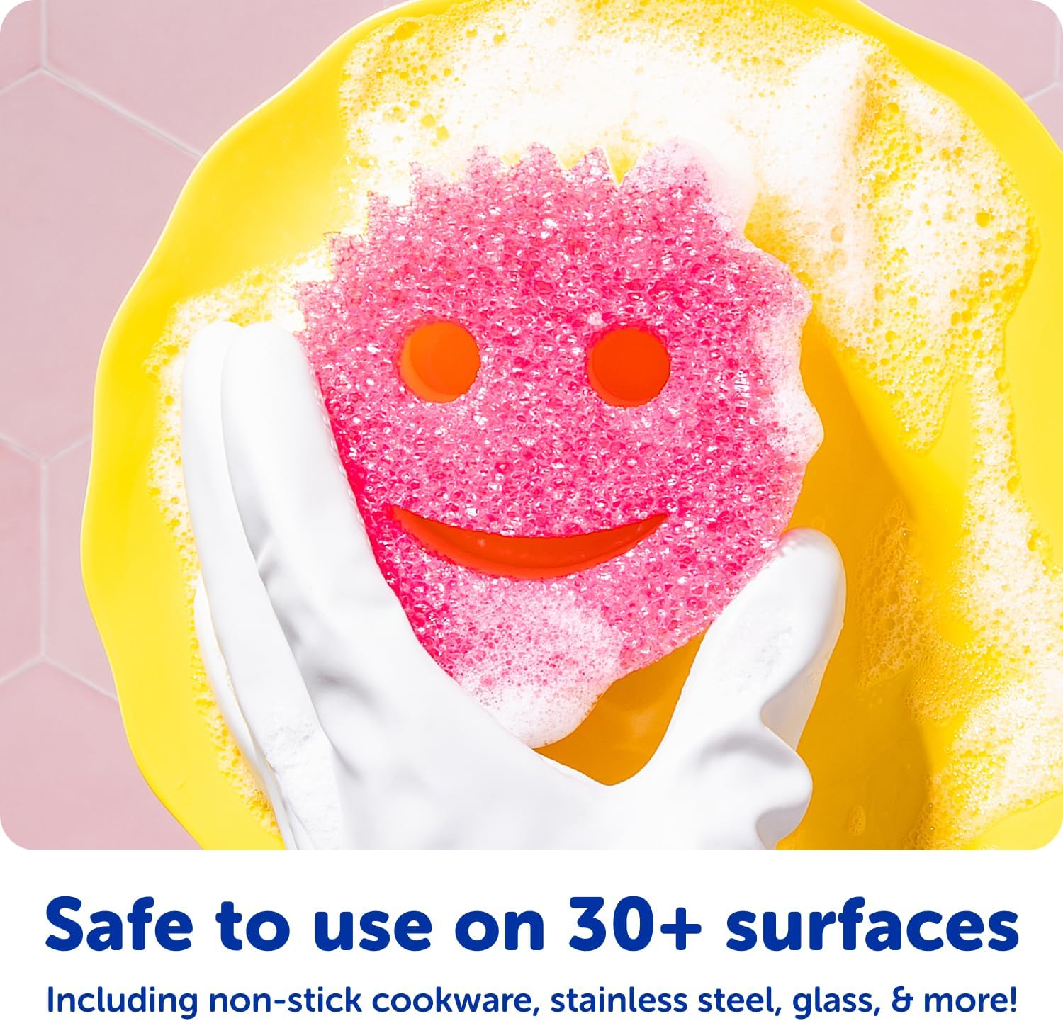 Scrub Daddy Scrub Mommy Sponges - Dish Scrubber + Non-Scratch Cleaning Sponges Kitchen, Bathroom + Multi-Surface Safe - Dual-Sided Dish Sponges for Scrubbing - Online Exclusive (3 Count) - Image 5