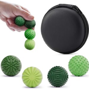 Silicone Magnetic Balls Fidget Toys for Adults & Teens,4PCS Stress Relief Sensory Toys for Autism ADHD Anxiety,Fun Textures Gadgets,Office Desk Toy,Stocking Stuffers for Women Men Teen Gift