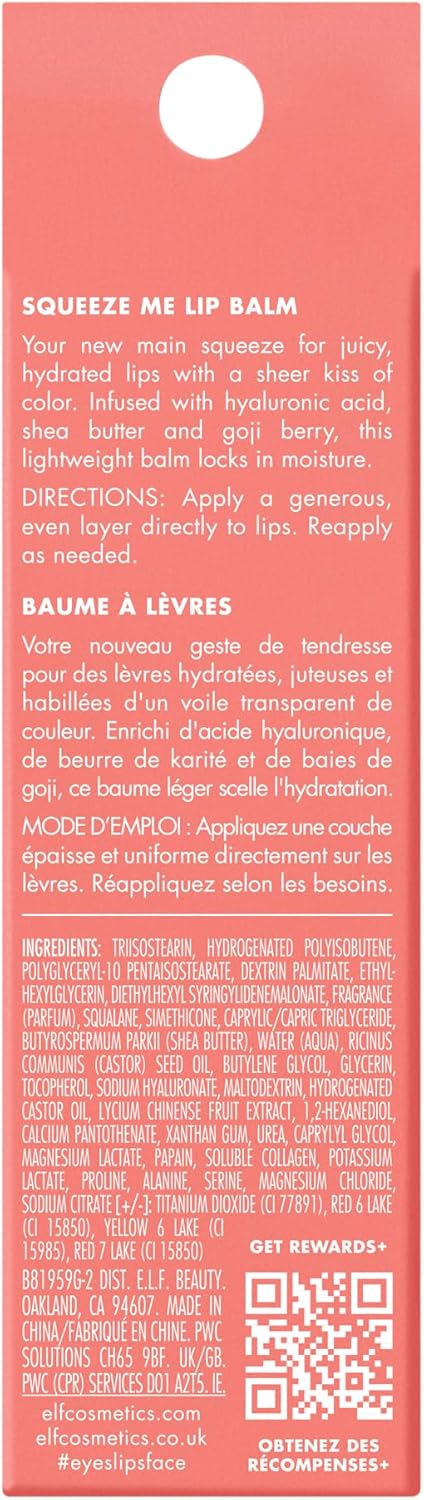 e.l.f. Squeeze Me Lip Balm, Moisturizing Lip Balm for A Sheer Tint of Color, Infused with Hyaluronic Acid, Vegan & Cruelty-Free - Image 8