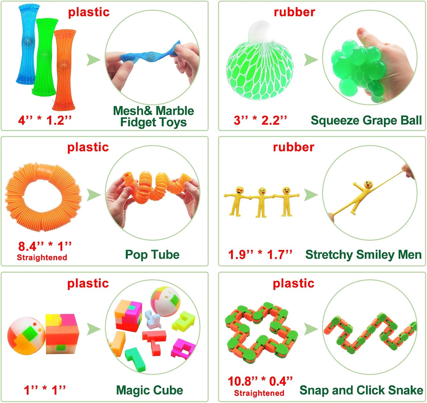 Scientoy Fidget Toy Set, 35 Pcs Sensory Toy for ADD, OCD, Autistic Children, Adults, Anxiety Autism to Stress Relief and Anti Anxiety with Motion Timer, Perfect for Classroom Reward with Gift Box - Image 4