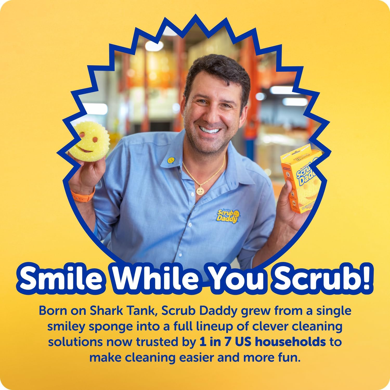 Scrub Daddy Scrub Mommy Sponges - Dish Scrubber + Non-Scratch Cleaning Sponges Kitchen, Bathroom + Multi-Surface Safe - Dual-Sided Dish Sponges for Scrubbing - Online Exclusive (3 Count) - Image 9