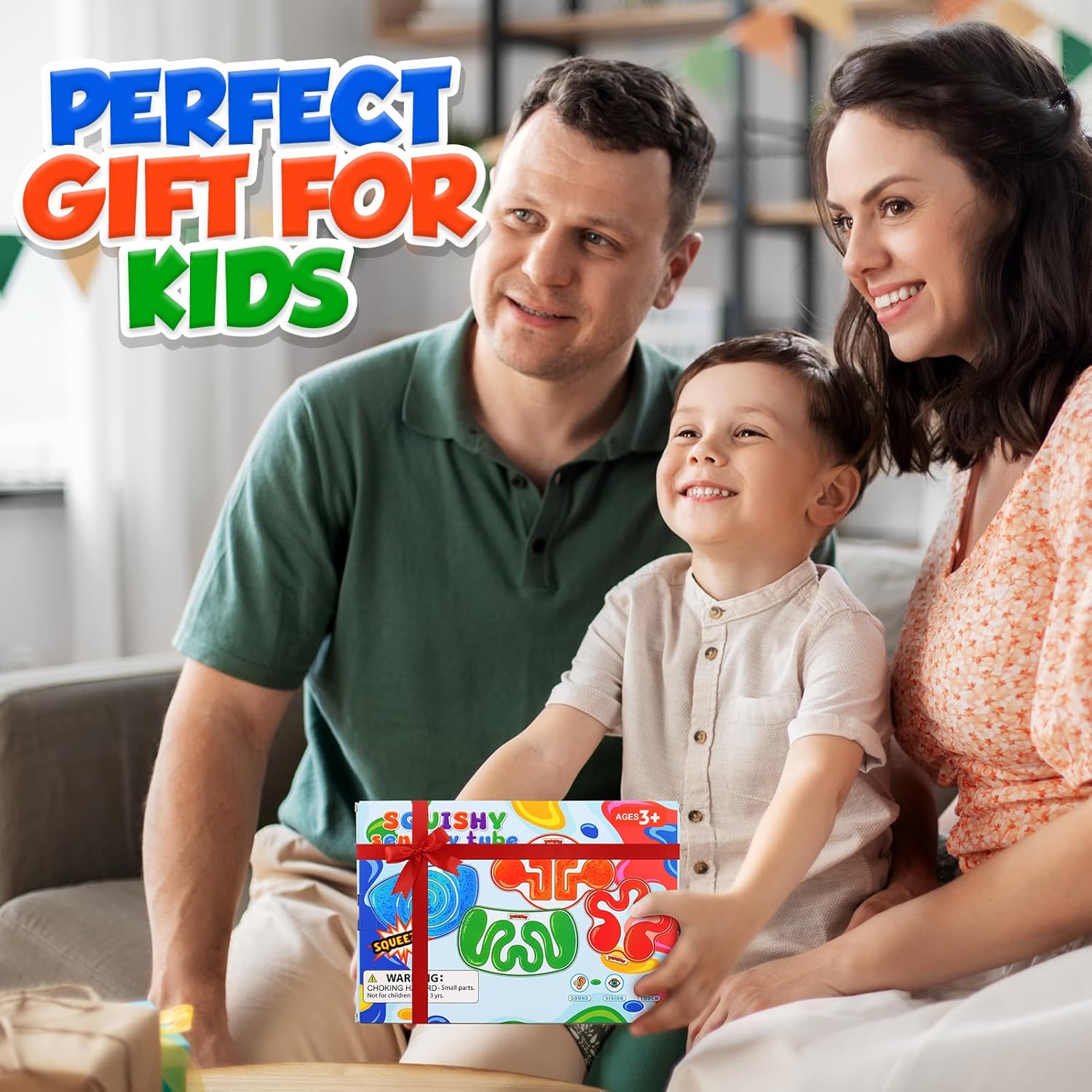 Squishy Sensory Toys for Kids - 4 Pack Fidget Toy Sensory Maze for Autism - Stress Relief Toys for Calm Down - Squeeze Fidget Toy Filled Goo, Glitter, Prizes for Kids Classroom, Easter Basket for Kid - Image 7