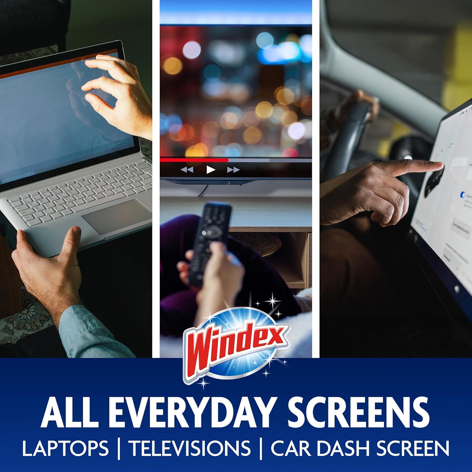 Windex Electronic Cleaning Wipes, Pre-Moistened Screen Wipes for TVs, Phones, and Other Electronics, Resealable for a Freshness Lock, 25 Count - Image 4