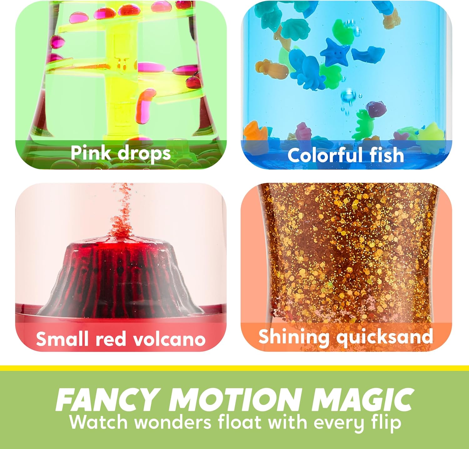 JOYIN 4-Pack Fidget Tubes for Kids, Sensory Tubes, Stress Relief Toy, Speech Therapy, Calming Toys for Children with Autism, Calm Down Corner Classroom Supplies, Easter School Gifts for Toddlers - Image 5