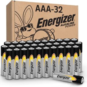Energizer Alkaline Power AAA Batteries, 32 Count, Long-Lasting Triple A Batteries, Suitable for Everyday Electronics and Emergency Gear